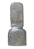 Product image 5 of the product “Moai Head Sculpture, 82cm Height | GRC (Glassfibre Reinforced Concrete), Copper Finish ”